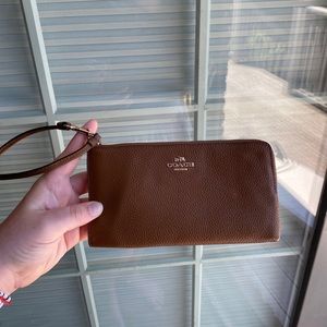Coach Leather Wristlet Never Used